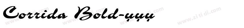 Corrida Bold字体转换